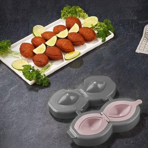 2021 New Kibbeh Machine Manual Dumplings and Cake Mold & Bracket Practical Kitchen Tool Cooking Aids
