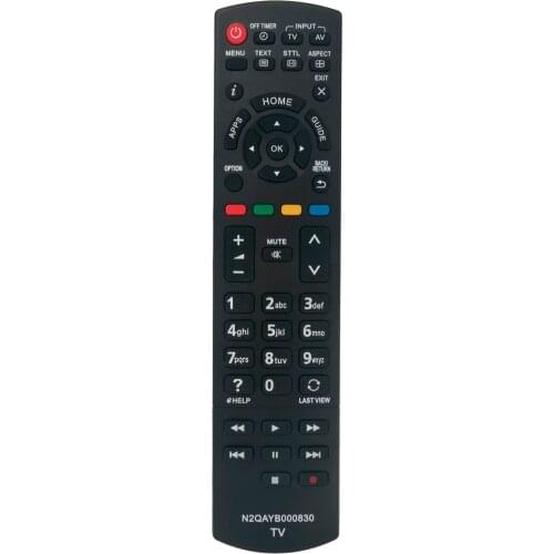 New Remote Control N2QAYB000830 for Panasonic TV TH-LR32E6 TH-LR42E6 TX-L24X6B TX-L24XW6 TX-L32E6B X-L32E6E TX-L32E6Y TX-L32EF6