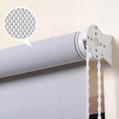 Fireproof Sunshade Sunscreen Roller Shades Transparent Roller Blinds Light Filtering Shade See Through Blind