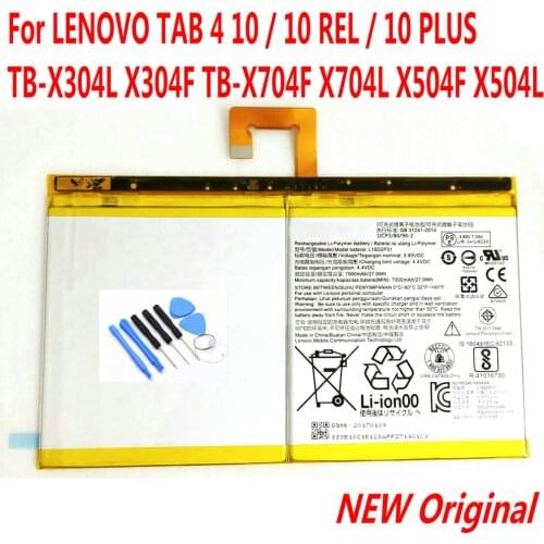 Original 7000mAh L16D2P31 battery For Lenovo TAB 4 10 /10 REL /10 PLUS TB-X304L X304F TB-X704F X704L X504F X504L Tablet Battery