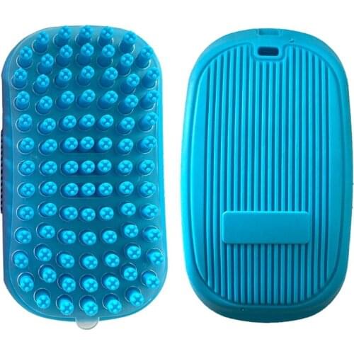 Pet Grooming Brush TPR for Remove Loose Hair Shower Cleaning Supplies Grooming Massage Tool