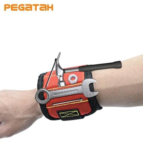 Wrist Support Strong Magnetic For Screw Nail Holder Wristband Band Tool Bracelet Belt Support Protection Kit DIY