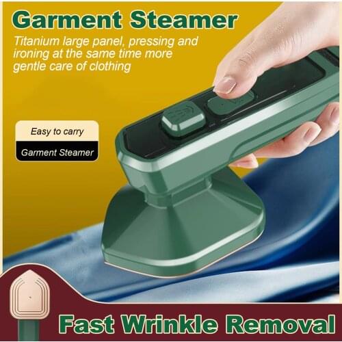 Portable Handheld Steam Iron Garment Steamer Fast Wrinkle Removal Mini Electric Ironing Clothes Machine for Dormitory Travel