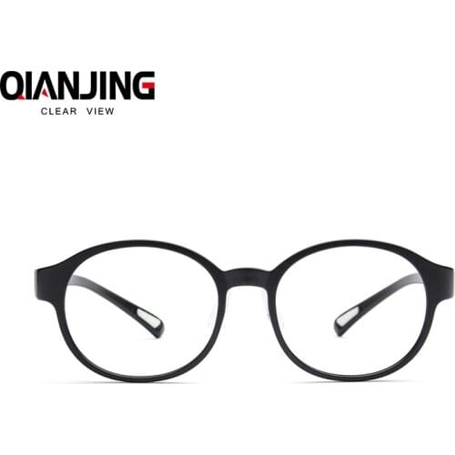 QJ New Eyeglasses Frame Men Women Fashion Glasses Computer Optical Myopia Glasses Frame oculos de grau Femininos Plain Mirror