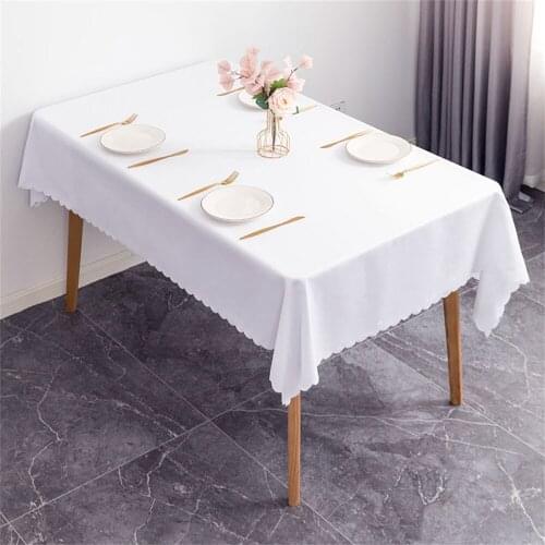 Modern Pure Color Simple Embossed Tablecloth Ins Wedding Banquet Scene Table Tablecloth Decoration Square Polyester Table Cover