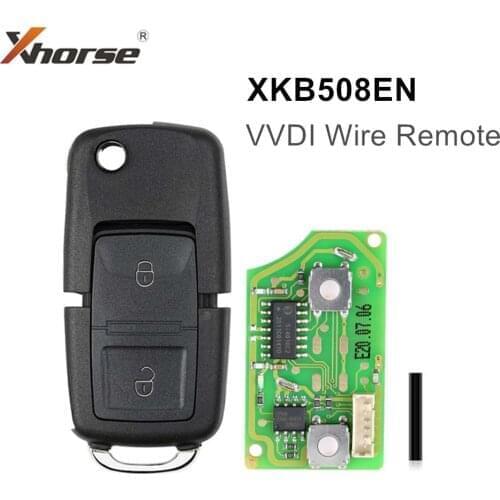 Xhorse XKB508EN B5 Style 2 Buttons Key VVDI Universal Wire Remote Car Key For MINI Key Tool/VVDI2 English Version