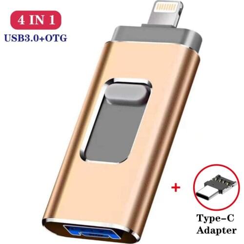 2021 New iOS Usb Flash Drive For iPhone/iPad /Android Phone 3.0 USB Stick For iPhone6 7 8 X XS XR Pendrive 128GB Disk On Key