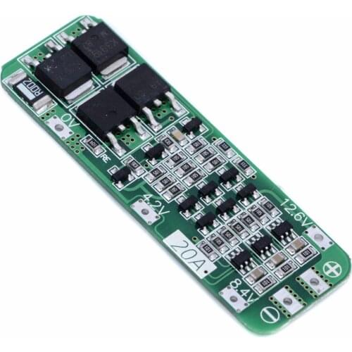 1pc 3S 20A Li-ion Lithium Battery 18650 Charger PCB BMS Protection Board 12.6V For Drill Motor Cell Module