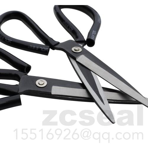 1piece Fujian kingcent industrial leather Scissors L plus 10in cutting sheer black steel 266mm carton