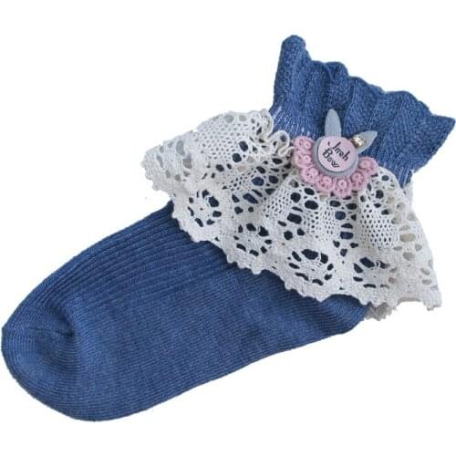 10pair/lot Children Flower Soft Princess Lace Thin Cute Short Sock Girls Baby Kids All Season Mesh Solid Colors Childerns Socks