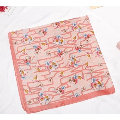 2020 70x70 Ins Colorblock Multipurpose women Silk twill scarf Satin square tie Hairband ladies foulard femme towel bufanda shawl