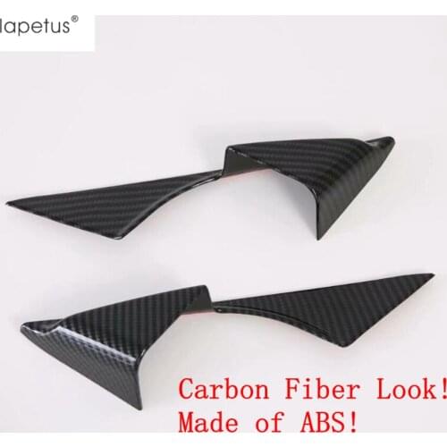 Lapetus Accessories Fit For Mazda 6 2019 2020 ABS Inner Window Pillar A Front Door Triangle Decoration Molding Cover Kit Trim