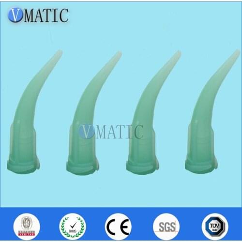 Free Shipping Quality 100Pcs 18G Green TT Tapered Bend Dispensing Needle Tips