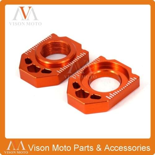 CNC Rear Chain Adjuster Axle Block For KTM SX SXF XC XCF 125 250 350 450 530 13-16 Motocross Dirt Bike Motorcycle Enduro