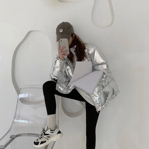 Will charged with new winter han edition loose surface warm light thickening collar long-sleeved cotton cotton-padded jacket coa