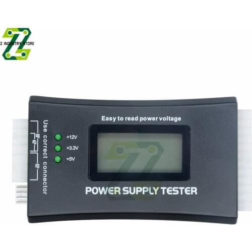 Digital LCD Power Supply Tester Computer Power Supply Tester Measure Tool 20/24 Pin Power Supply Tester