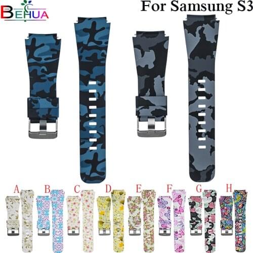 Colorful Silicone Watchband for Samsung Gear S3 Classic Frontier 22mm Watch Band For Huami Amazfit Sport Strap Replacement band