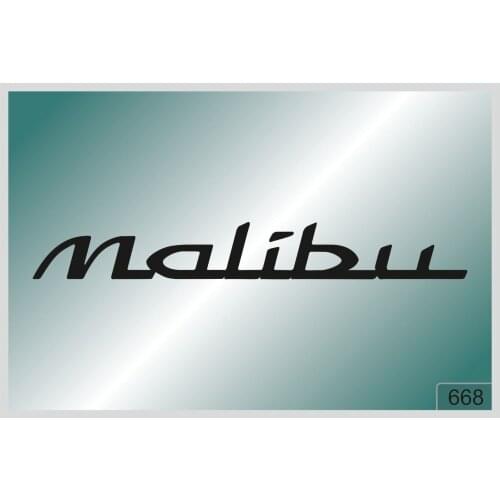 For MALIBU -2 pcs. stickers HIGH QUALITY DECALS different colors 668