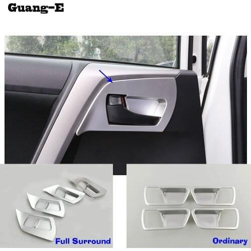 For Toyota RAV4 2016 2017 2018 ABS Chrome Car body Door inner built Handle Bowl Cup Cover Trim Insert Cover Sticker frame lamp
