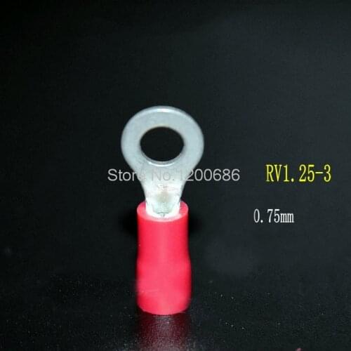 RV1.25-3 GB copper 0.7 Thickness fork-shaped cold-pressing terminal