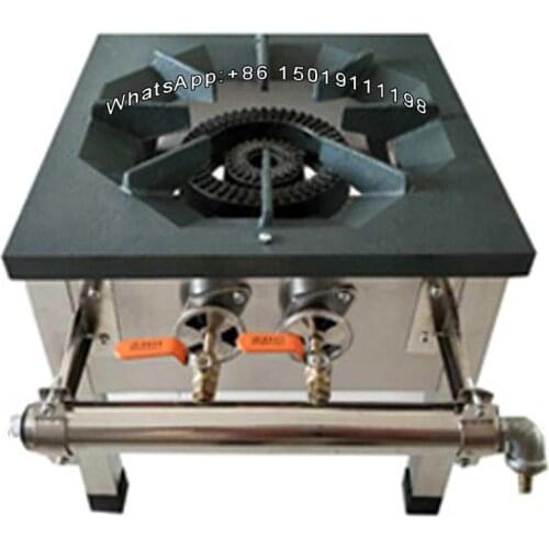 Stainless steel single stove double eyes three links liquefied gas burner, low leg stove gas stove short stove