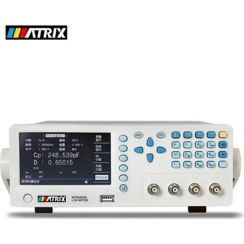 MATRIX 12Hz-600KHz Digital LCR Meter Electric Bridge Resistance Impedance Capacitance Inductance Tester MCR-6100H/6200H/6600H