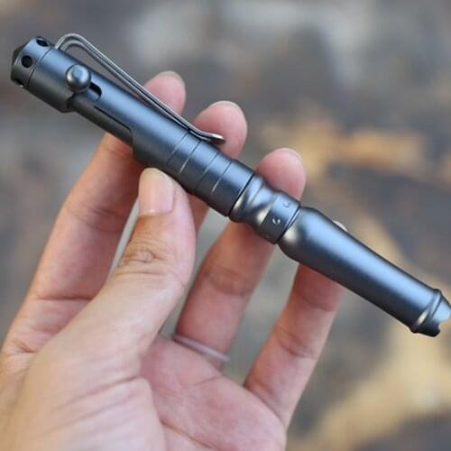 EDC Outdoor Portable Multifunction Tactical Pen Bolt Self-Defense Pen Tungsten Steel Broken Window Defensive Tool