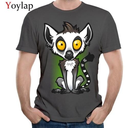 YOYLAP Cotton Mens Short Sleeve T Shirts Slim Fit Tops Shirt Funny Group Crewneck Tee Shirt Lemur Top Quality