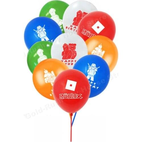 Original Roblox Theme Party Balloon Set Birthday Party Children Baby Birthday Party Decoration Kids Favor Toy Decor Balloon Gift