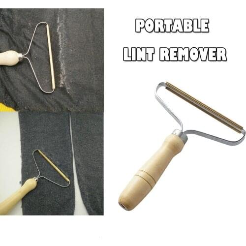 Portable Lint Remover Useful Clothes Fuzz Fabric Shaver Brush Tool Power-Free Fluff Removing Roller for Sweater Woven Coat