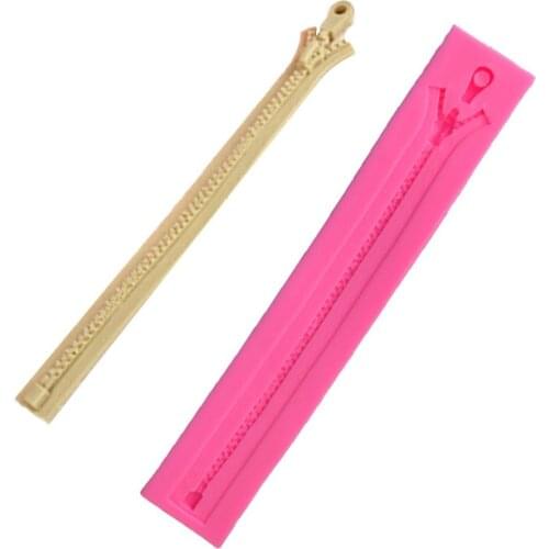 DIY Cake Silicone Mold Zipper Shaped Chocolate Fondant Sugarcraft Cake Decorating Tools Silicone Fondant Cake Mold Chocoe Molds