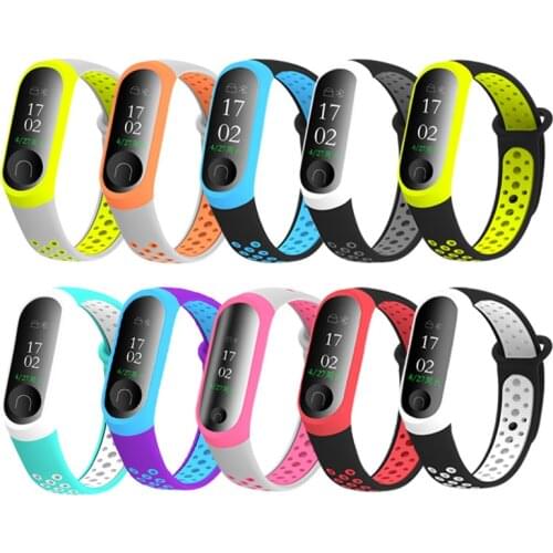 Silicone Mesh Wristband Watch Strap Bracelet For Xiaomi Mi Band 3 Smart Tracker