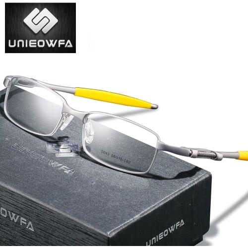 Sport Steampunk Optical Eyeglasses Frame Men Alloy Prescription Glasses Frame Men Myopia Clear Transparent Full Frame Eyewear
