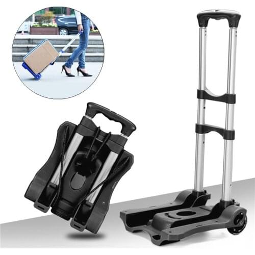 Heavy Duty Foldable Hand Sack Wheel Trolley Folding Truck Barrow Cart Travel Luggage Shopping Cart Portable Home Use