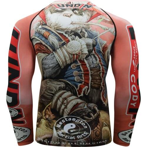High Quality Full Printing Fitness Long Sleeves Rash Guard Fashion Gym T Shirt