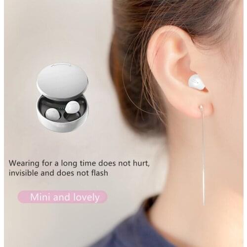 X21s Mini Lovely 5.0 Bluetooth Invisible Earphone HIFI Sport Gaming Headset with Mic Wireless Stereo Headphones for All Phones