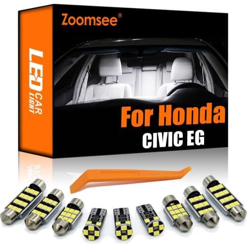 Zoomsee Interior LED For Honda Civic 5 EG EG4 EG5 EG8 EG9 1992-1995 Canbus Vehicle Bulb Indoor Dome Map Trunk Light Car Lamp Kit