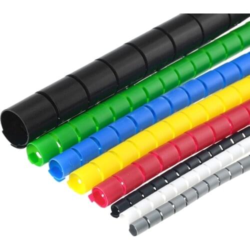 1M/Lot Tube Numbering 8mm-28mm Colorful Wire Wrap Spiral In Cable Sleeve Wiring Harness Motorcycle Heat Pipe Sleeve 16mm 22mm