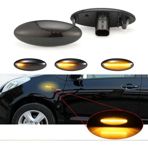 1Pair LED Dynamic Side Marker Blinker Light Sequential Turn Signal Light For Toyota Yaris COROLLA Mk1 E15 RAV4 Mk3 AURIS COROLLA