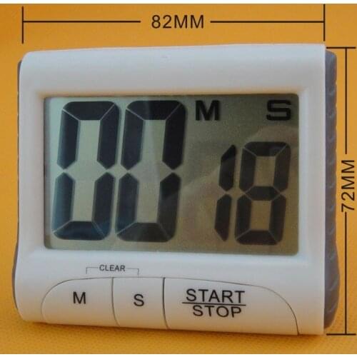 50PCS LCD Digital Kitchen Timer Countdown Cooking Timer Count Down Alarm Clock fast shipping