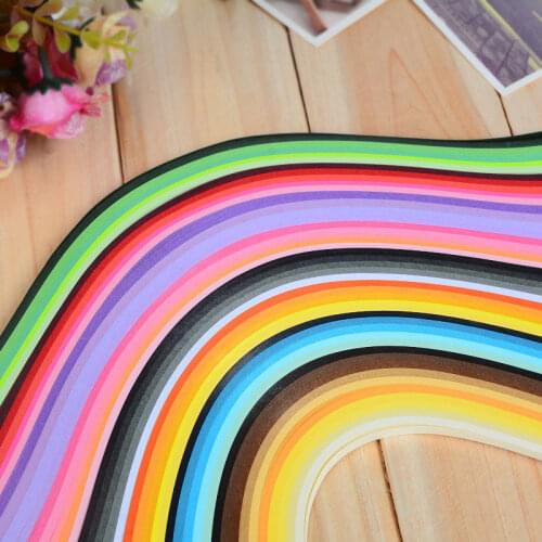 900 Stripe Colorful Gradient Quilling Paper 5mm*39cm Scrapbook Paper for DIY Decoration
