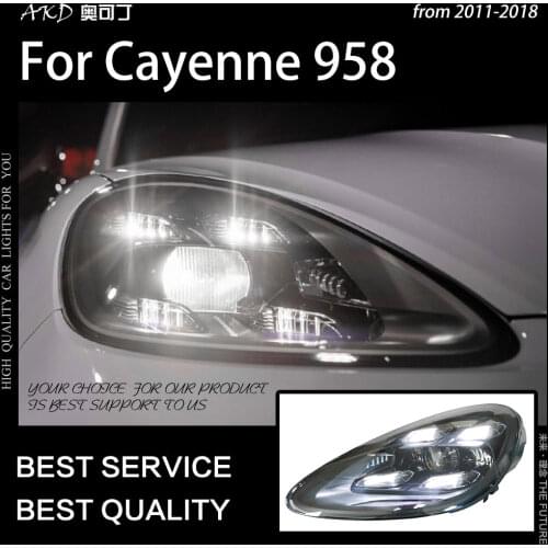 Car Styling Head Lamp for Cayenne Headlights 2011-2018 Cayenne LED Headlight DRL High Low Beam Upgrade Head Lamp Accessories