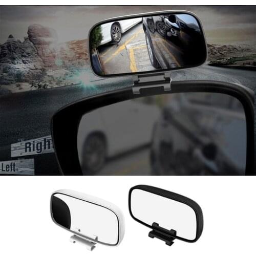 Car Rear View Blind Spot Reversing Mirrors 360-degree Wide Angle Len Round Adjustable Convex Parking Auxiliary Mirror