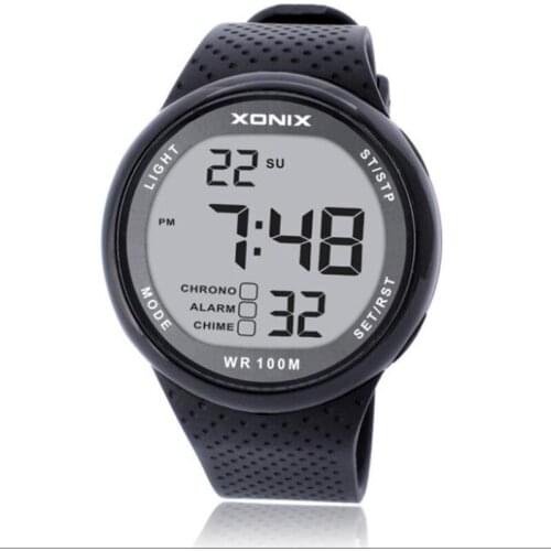 10 Year Battery Watch Oudoor Sport Watch Men 100M Waterproof Digital Watches Man Japanese Movement Thai Rubber Strap Sanda Watch