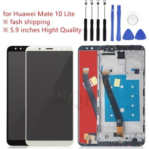 For Huawei Mate 10 Lite LCD Display Touch Screen Digitizer Assembly with frame Replacement for Mate 10 Lite repair parts