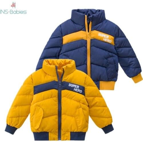 Children Winter Cotton Coat Baby Boy Clothes Boys Jackets Children Winter Toddler Jacket for boy 3 colors kids coats 2020 outfit