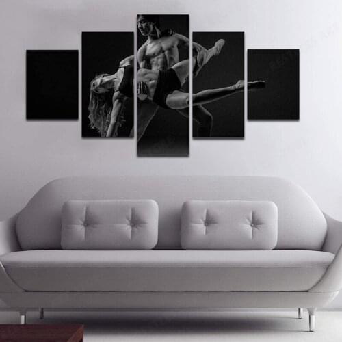 Modular Painting Pictures Fitness Dancing Muscle Sports Decoration Canvas Prints Wall Art Modern Art Decor Bathroom Bedroom