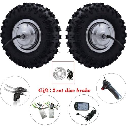 13 inch Electric Bicycle Motor Wheel 13'' Off-Road bicicleta electrica Electric Wheel Hub Motor 24-48v 350W-800W Double Drive