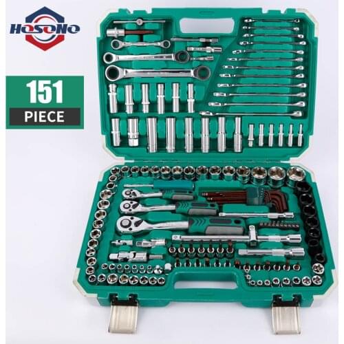 Car Repair Hand Tool Socket Wrench Set Universal Key Ratchet Spanner Kit Ratchet Bicycle Repair Tool Ratchet Wrench Spanner Set
