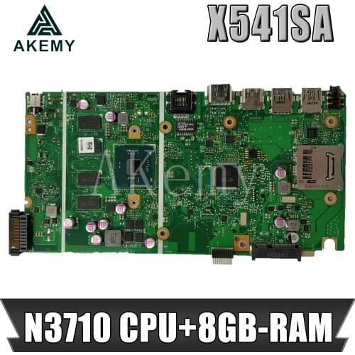 NEW X541SA mainboard REV 2.0 For Asus X541 X541S X541SA laptop motherboard Test ok N3710 CPU + 8GB-RAM